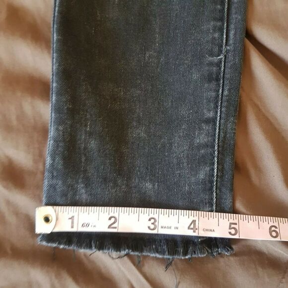 Forever 21 Womens Small Jeans Distressed Ripped Mesh Frayed Gothic Emo Punk - Picture 15 of 16
